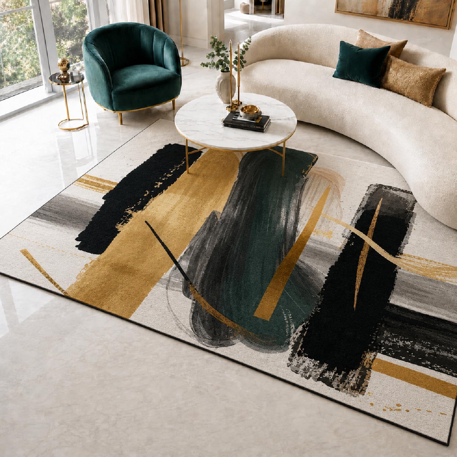 Amazon.com: 9CH Fashion Modern Area Rug 7' X 5', Abstract Art